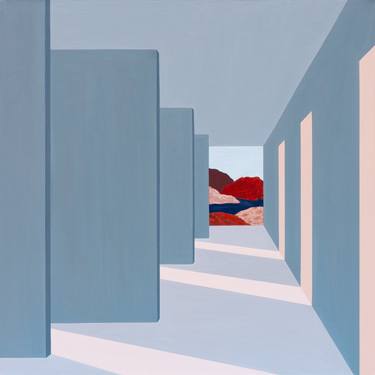 Original Abstract Architecture Paintings by Jessica Rae Ecker