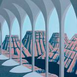 Pink Mesa View (Architected Landscape 90) by Jessica Rae Ecker