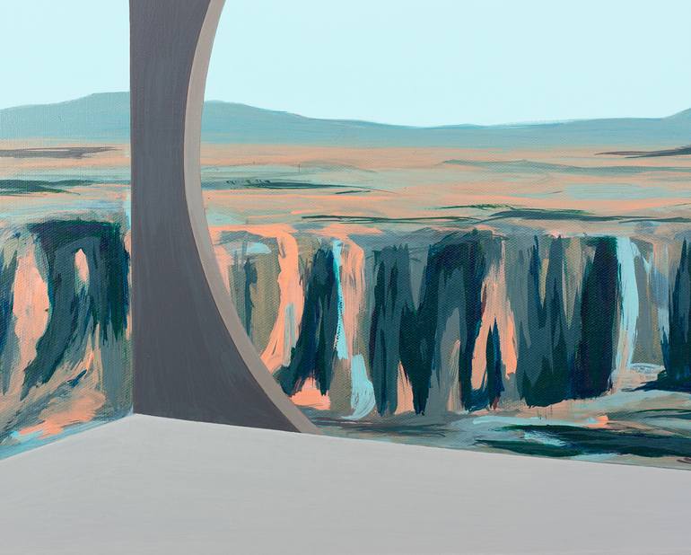 Original Expressionism Architecture Painting by Jessica Rae Ecker