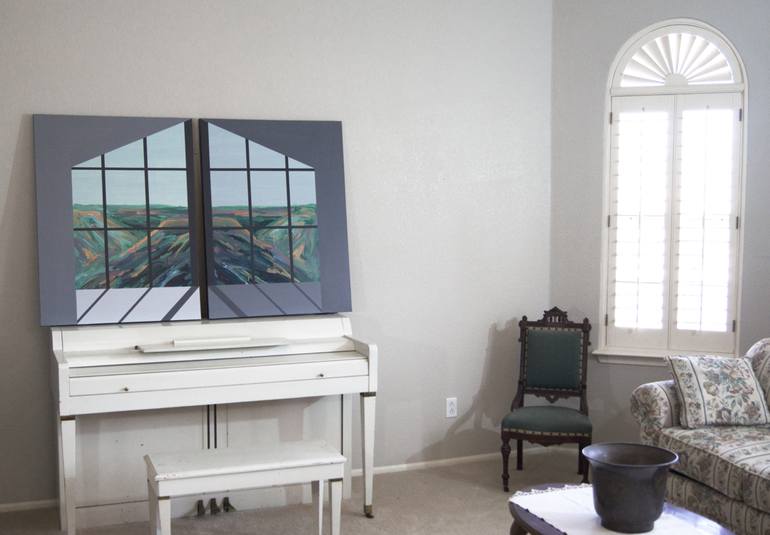 Original Expressionism Architecture Painting by Jessica Rae Ecker