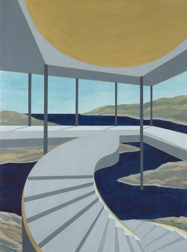 Original Conceptual Architecture Painting by Jessica Rae Ecker