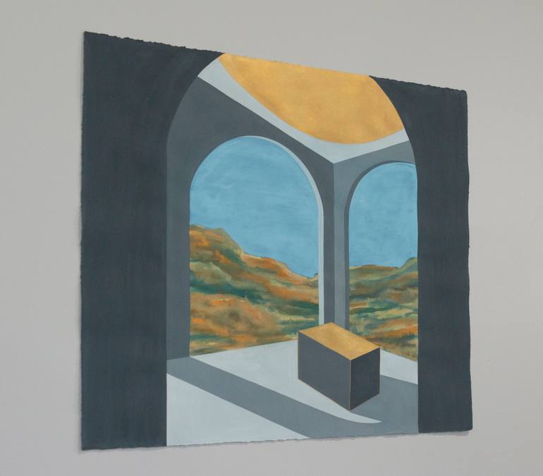 Original Contemporary Architecture Painting by Jessica Rae Ecker