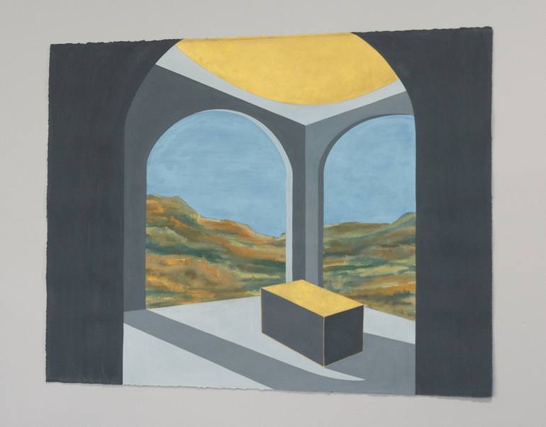 Original Contemporary Architecture Painting by Jessica Rae Ecker