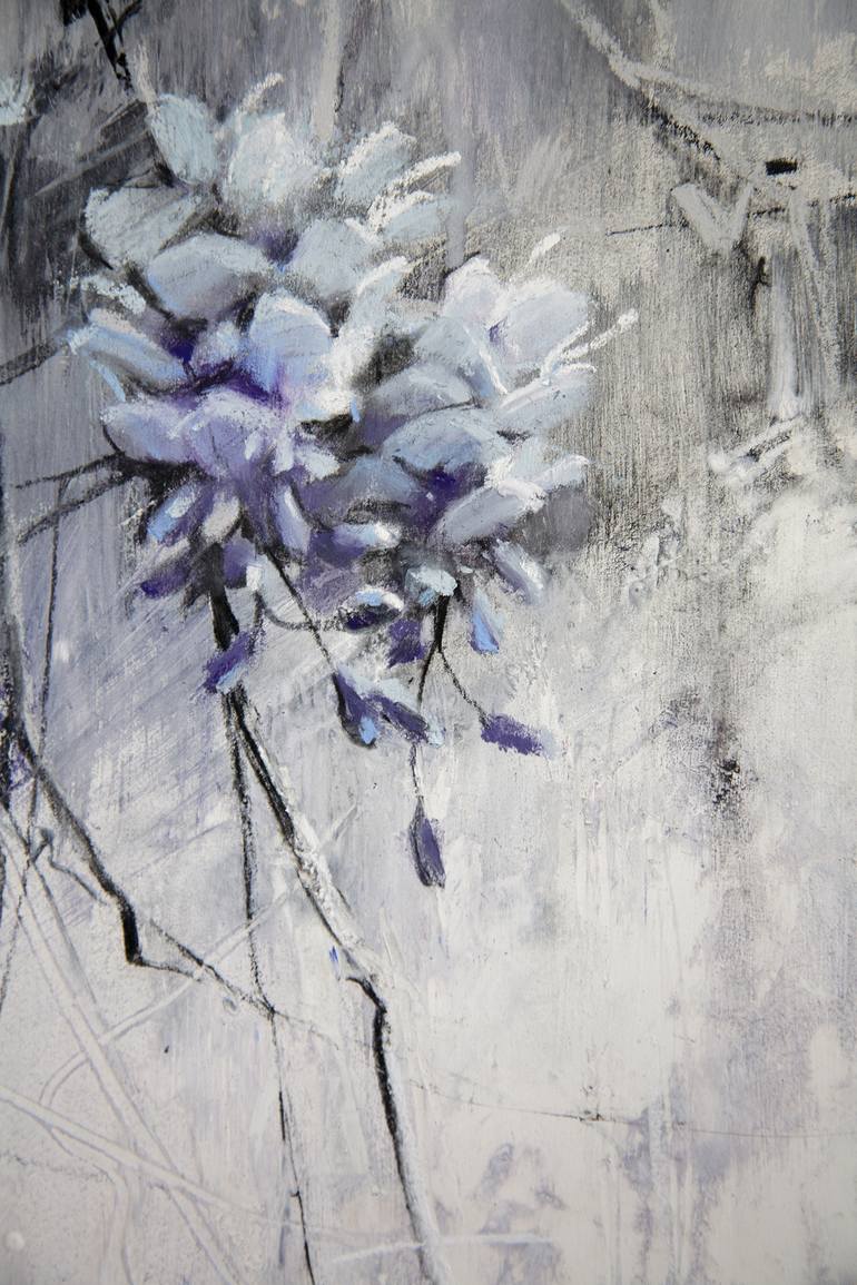 Original Fine Art Floral Drawing by Olga Abramova