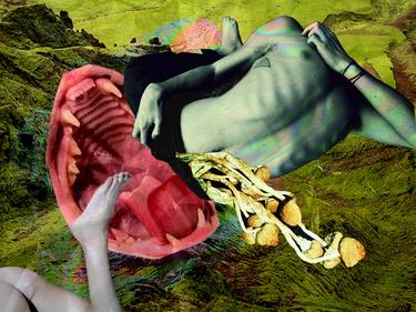 Original Nude Collage by Ksenia Semiryazhko
