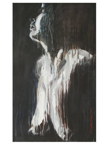 Print of Impressionism Nude Paintings by SWAGATA BOSE