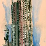 Construction site at Canada Water, London by PASCAL FESSLER