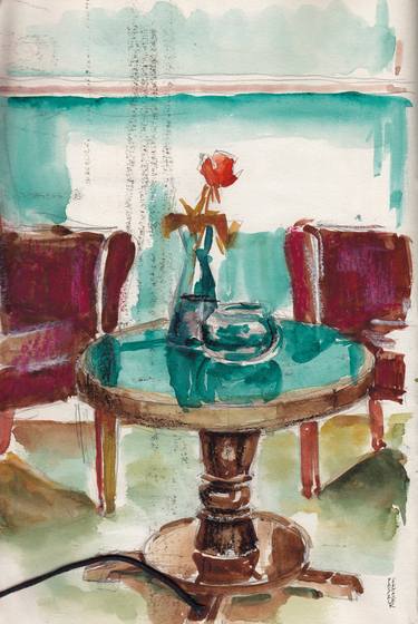 Print of Interiors Paintings by PASCAL FESSLER