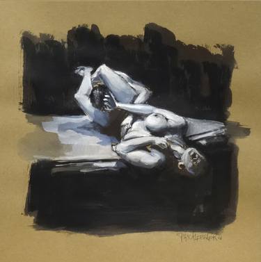 Print of Expressionism Erotic Paintings by PASCAL FESSLER
