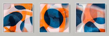 META COLOR XVII - PHOTO ART 165 X 55 CM FRAMED TRIPTYCH thumb