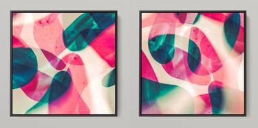 META COLOR IX - PHOTO ART 150 X 75 CM FRAMED DIPTYCH thumb