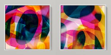 META COLOR VIII - PHOTO ART 150 X 75 CM FRAMED DIPTYCH thumb