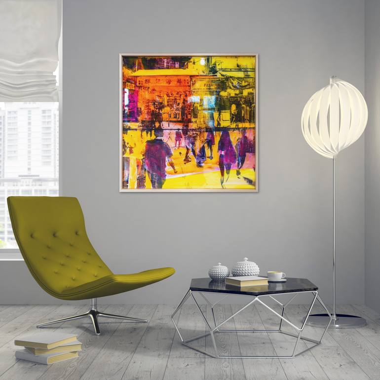 Original Modernism Outer Space Painting by Sven Pfrommer