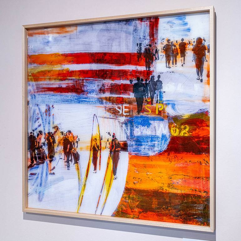 Original Modernism Outer Space Painting by Sven Pfrommer