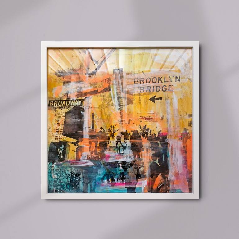 Original Abstract Architecture Painting by Sven Pfrommer