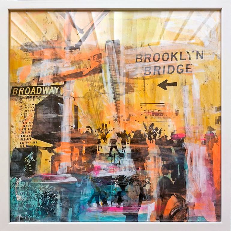 Original Abstract Architecture Painting by Sven Pfrommer
