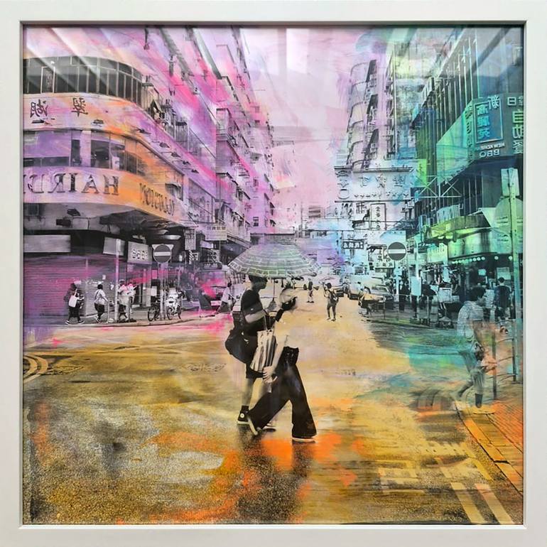 Original Abstract Architecture Painting by Sven Pfrommer