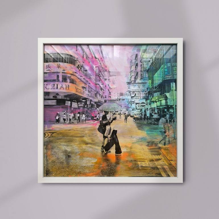 Original Abstract Architecture Painting by Sven Pfrommer