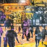 HONG KONG Convergence IX - Mixed Media Art by Sven Pfrommer