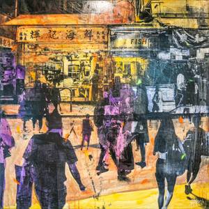 HONG KONG Convergence IX - Mixed Media Art