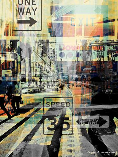 Original Street Art Cities Collage by Sven Pfrommer