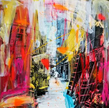 Original Street Art Cities Paintings by Sven Pfrommer