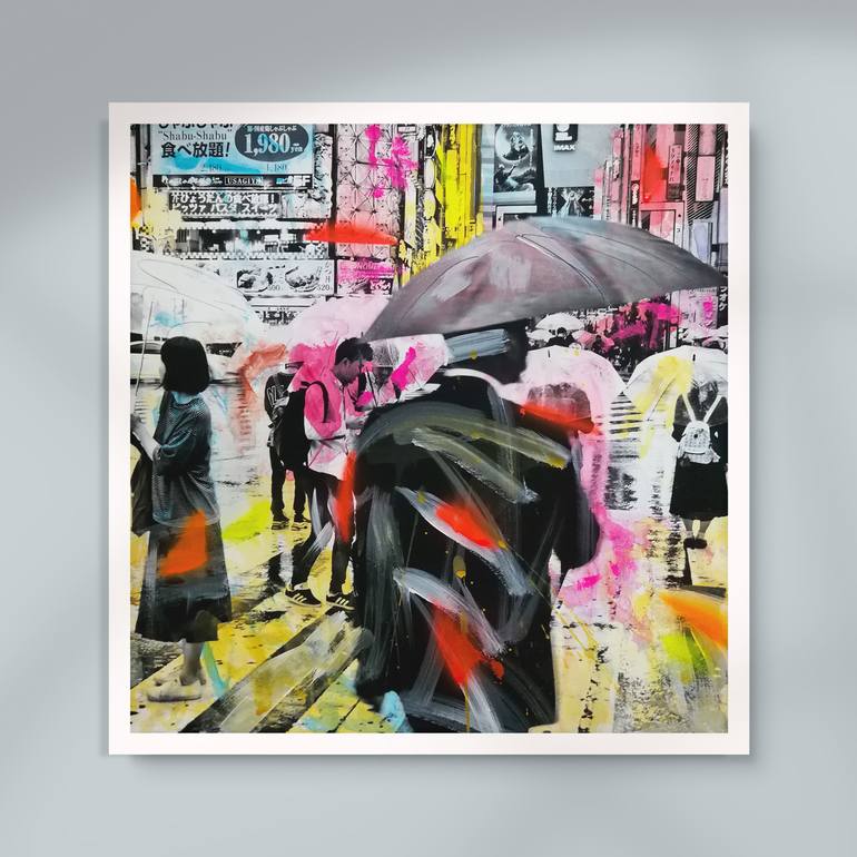 Original Street Art Cities Painting by Sven Pfrommer