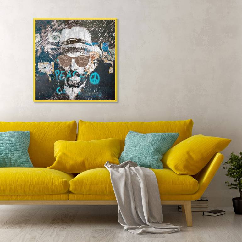 Original Figurative Pop Culture/Celebrity Mixed Media by Sven Pfrommer