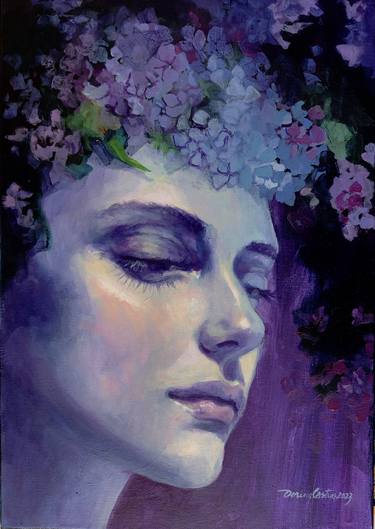 Print of Fine Art Portrait Paintings by Dorina Costras