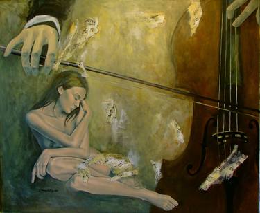 Print of Figurative Love Paintings by Dorina Costras