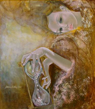 Print of Art Deco Love Paintings by Dorina Costras