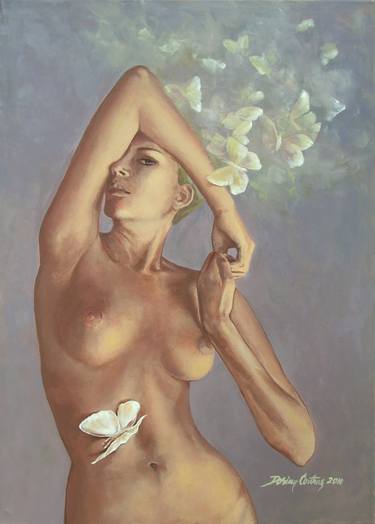 Print of Figurative Nude Paintings by Dorina Costras