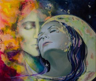 Print of Art Deco Fantasy Paintings by Dorina Costras