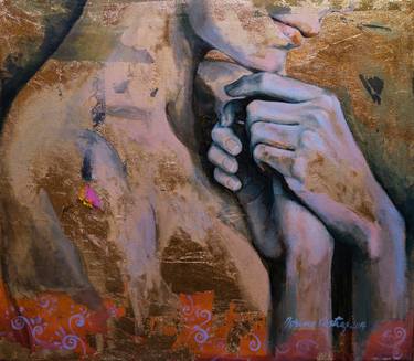 Print of Art Deco Love Paintings by Dorina Costras