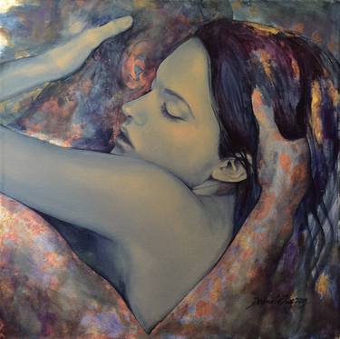 Print of Figurative Love Paintings by Dorina Costras