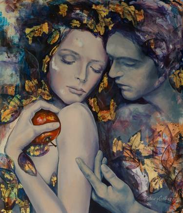 Print of Figurative Erotic Paintings by Dorina Costras