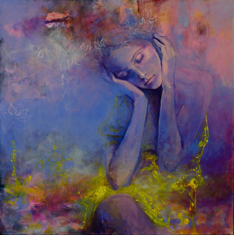 Listening the Silence Painting by Dorina Costras | Saatchi Art