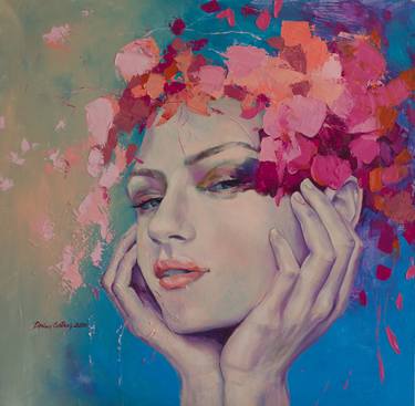 Original Figurative Portrait Paintings by Dorina Costras