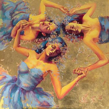 Original Figurative Fantasy Paintings by Dorina Costras