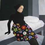 On the bed by Mina Hedayat