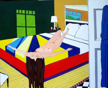 Original Nude Painting by Neville Moray