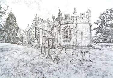 Church of the Holy Cross, Ilam drawing thumb