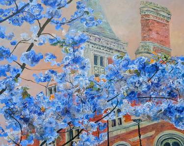 Original Impressionism Architecture Painting by Richard Freer