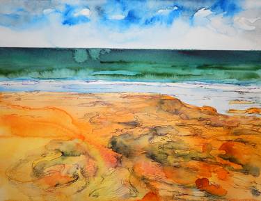 Print of Beach Paintings by Richard Freer