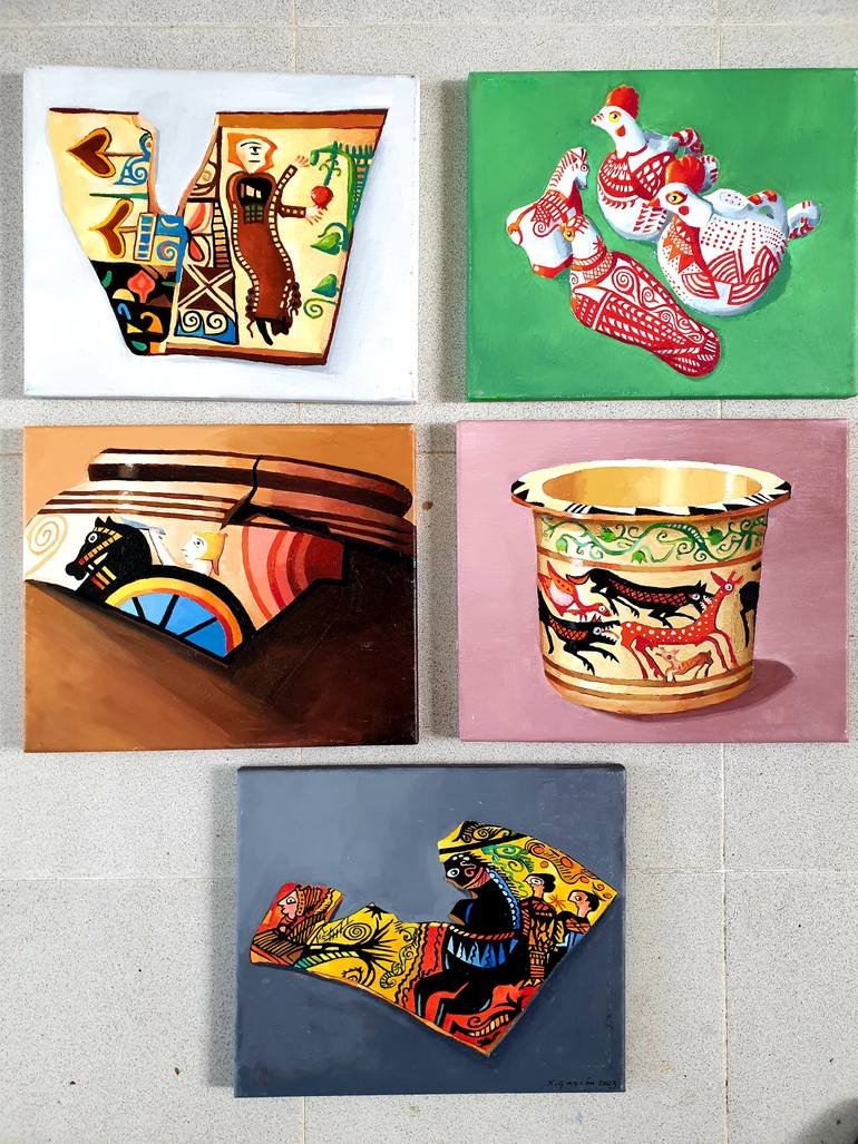 Original Pop Art Animal Painting by Ximo Gascón