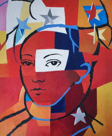 Original Pop Art Women Paintings by Ximo Gascón