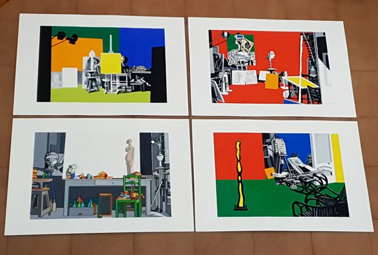 Original Cubism Other Painting by Ximo Gascón