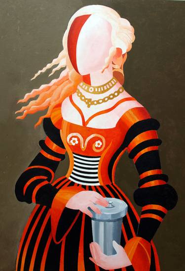 Saatchi Art Artist Ximo Gascón; Painting, “Maria Magdalena ( after Cranach)” #art