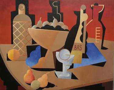 Original Cubism Still Life Paintings by Ximo Gascón