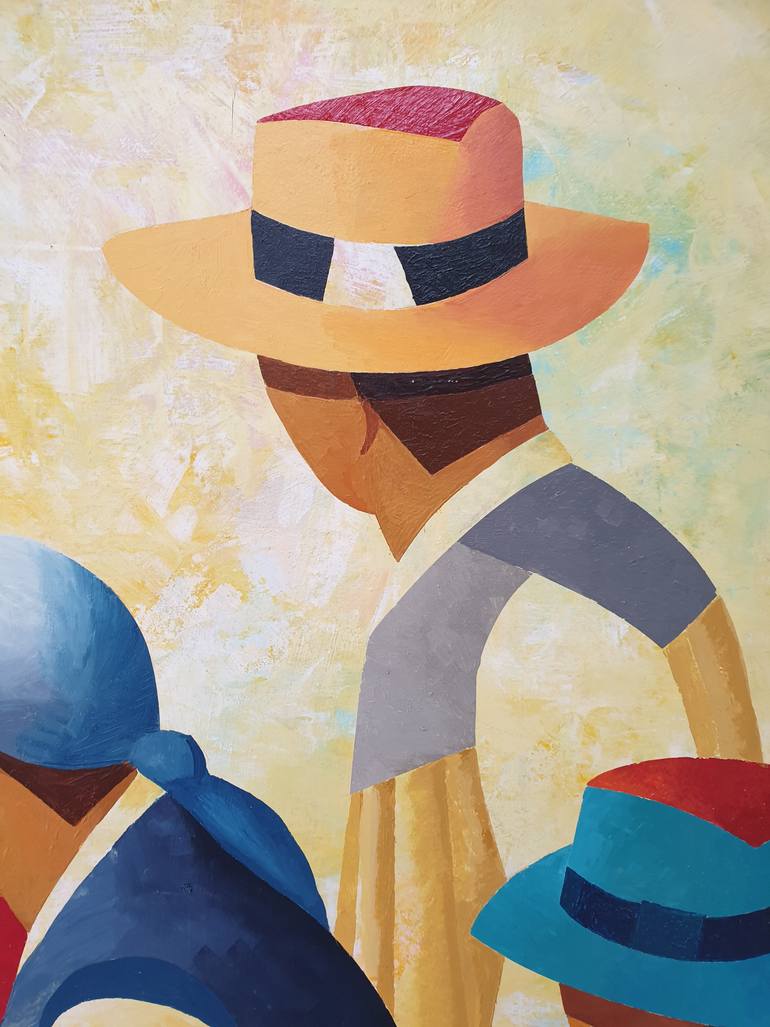 Original Figurative People Painting by Ximo Gascón